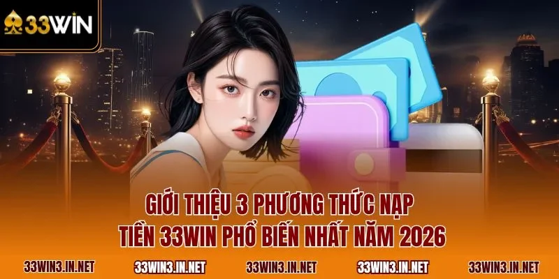 Giới thiệu 3 phương thức nạp tiền 33WIN phổ biến nhất năm 2026